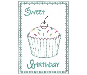 ITH Postkarte - Sweet Birthday Muffin